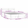 vidaXL Cadre de lit avec LED Sonoma 137 x 190 cm Bois d'ing&eacute;nierie