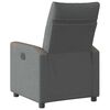 vidaXL Fauteuil inclinable Gris fonc&eacute; Tissu