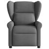 vidaXL Fauteuil inclinable de massage en tissu gris fonc&eacute;