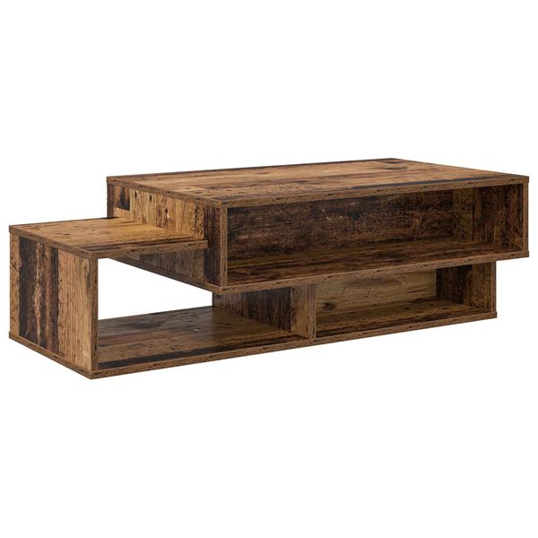 vidaXL Table basse Bois ancien 105 x 50 x 32,5 cm Bois d'ing&eacute;nierie