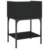 vidaXL Table de chevet noir 40,5x31x60 cm bois d’ingénierie