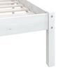 vidaXL Cadre de lit sans matelas blanc bois massif 160x200 cm