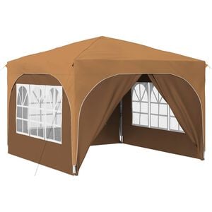 vidaXL Tente de f&ecirc;te pop-up 290 x 290 x 245 cm Beige