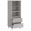 vidaXL Buffet haut Sonoma gris 40x36x110 cm Bois d'ingénierie