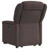 vidaXL Fauteuil inclinable &eacute;lectrique marron fonc&eacute; tissu