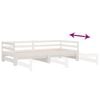 vidaXL Lit de jour et lit gigogne sans matelas 90x200 cm bois massif