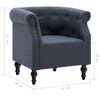 vidaXL Fauteuil gris fonc&eacute; tissu