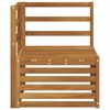 vidaXL Canap&eacute; d'angle ext&eacute;rieur Bois d'Acacia Massif Naturel