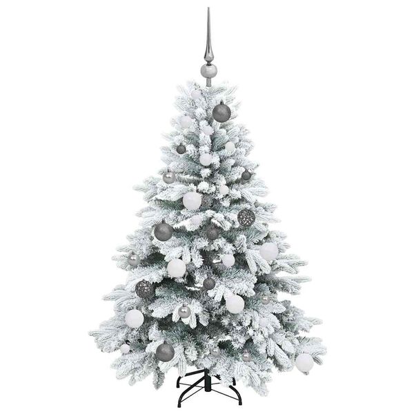 vidaXL Sapin de No&euml;l artificiel avec 150 LED Blanc 120 cm PE et PVC
