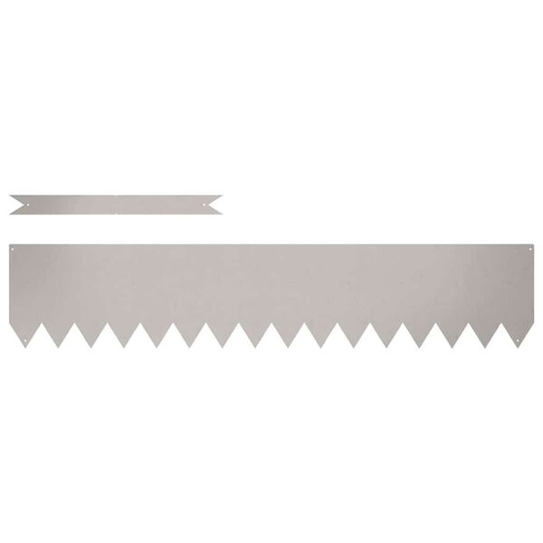 vidaXL Bordure de Pelouse 30 pcs Marron 100 x 0.05 x 20 cm