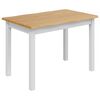 VidaXL Table de salle &agrave; manger / Table de repas EKAI Blanc