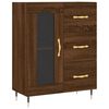 vidaXL Buffet haut Ch&ecirc;ne marron 69,5x34x180 cm Bois d'ing&eacute;nierie