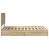 vidaXL Lit de Rangement Ch&ecirc;ne Sonoma 120 x 190 cm Bois d'ing&eacute;nierie