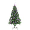 vidaXL Sapin de No&euml;l artificiel Vert 120 cm PVC, Acier et Plastique