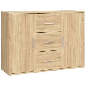 vidaXL Buffet ch&ecirc;ne sonoma 91x29,5x65 cm bois d'ing&eacute;nierie