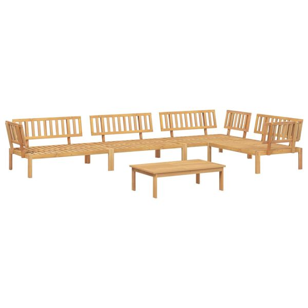 vidaXL Salon palette de jardin 5 pcs bois d'acacia massif