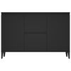 vidaXL Buffet noir 102x35x70 cm bois d’ingénierie