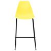 vidaXL Ensemble de bar 3 pcs Plastique Jaune