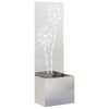 vidaXL &Eacute;cran de confidentialit&eacute; de jardin Argent 50 x 32 x 150 cm