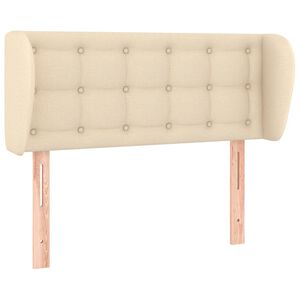 vidaXL T&ecirc;te de lit avec oreilles Cr&egrave;me 83x23x78/88 cm Tissu