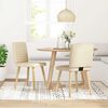 vidaXL Chaises à manger lot de 2 crème tissu