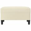 vidaXL Repose-pied Crème 70x55x41 cm Similicuir