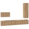 vidaXL Ensemble meuble TV 4 pcs Ch&ecirc;ne artisanal Bois d'ing&eacute;nierie