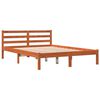 vidaXL Cadre de lit sans matelas cire marron 140x190cm bois pin massif