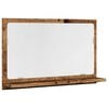 vidaXL Armoire &agrave; miroir de salle de bain vieux bois bois d'ing&eacute;nierie