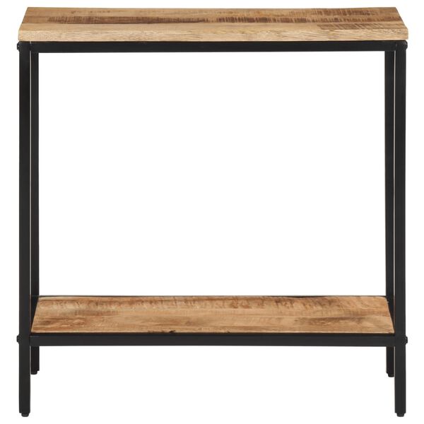 vidaXL Table console 70x35x70 cm bois de manguier massif brut