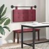 vidaXL T&ecirc;te de lit suspendue Bordeaux 100 x 55 x 5 cm tissu