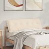 vidaXL Coussin de Dos Beige 140 x 50 cm Tissu en microfibre