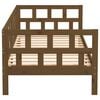 vidaXL Lit de jour sans matelas marron miel bois pin massif 80x200 cm