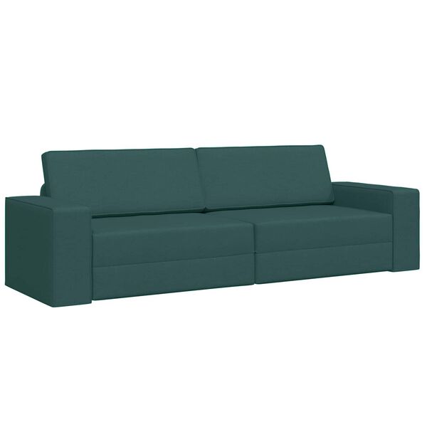 vidaXL Canap&eacute;-Lit 200cm Vert fonc&eacute; tissu