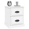 vidaXL Tables de chevet 2 pcs blanc 39x39x47,5 cm bois d'ing&eacute;nierie
