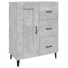 vidaXL Buffet Gris b&eacute;ton 69,5x34x90 cm Bois d'ing&eacute;nierie