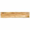 vidaXL Dessus de table 140x30x3,8 cm bord vif bois massif manguier bru
