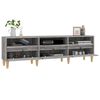 vidaXL Meuble TV Sonoma gris 150x30x44,5 cm bois d'ing&eacute;nierie