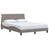 vidaXL Cadre de lit sans matelas Hanko taupe 140x190 cm tissu