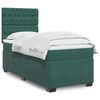 vidaXL Sommier &agrave; lattes de lit avec matelas Vert fonc&eacute; 90x190 cm
