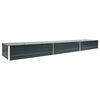 vidaXL Lit sur&eacute;lev&eacute; de jardin Acier galvanis&eacute; 480x80x45 cm Anthracite