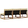 vidaXL 3 Pi&egrave;ce Sofa de milieu ext&eacute;rieur Bois d'Acacia Massif Naturel