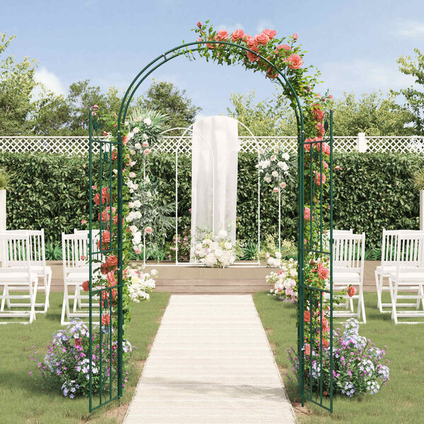 vidaXL Arche de jardin Uni Vert 115 x 37 x 226 cm