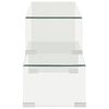 vidaXL Ensemble de table basse 2 pcs 90x30x20/110x30x40cm Verre tremp&eacute;