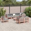 vidaXL Salon de jardin 9 pcs avec coussins sapin de douglas solide