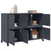 vidaXL Buffet anthracite 100,5x39x72 cm acier