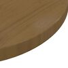 vidaXL Dessus de table Marron &Oslash;60x2,5 cm Bois de pin massif