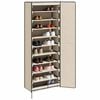vidaXL Armoire &agrave; chaussures Cr&egrave;me 60x30x166 cm Tissu