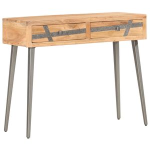 vidaXL Table console 90 x 30 x 75 cm Bois d'acacia massif