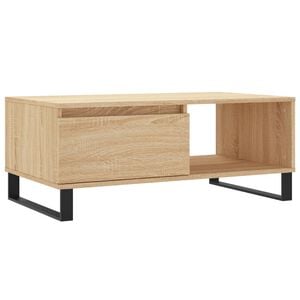 vidaXL Table basse Ch&ecirc;ne sonoma 90x50x36,5 cm Bois d'ing&eacute;nierie